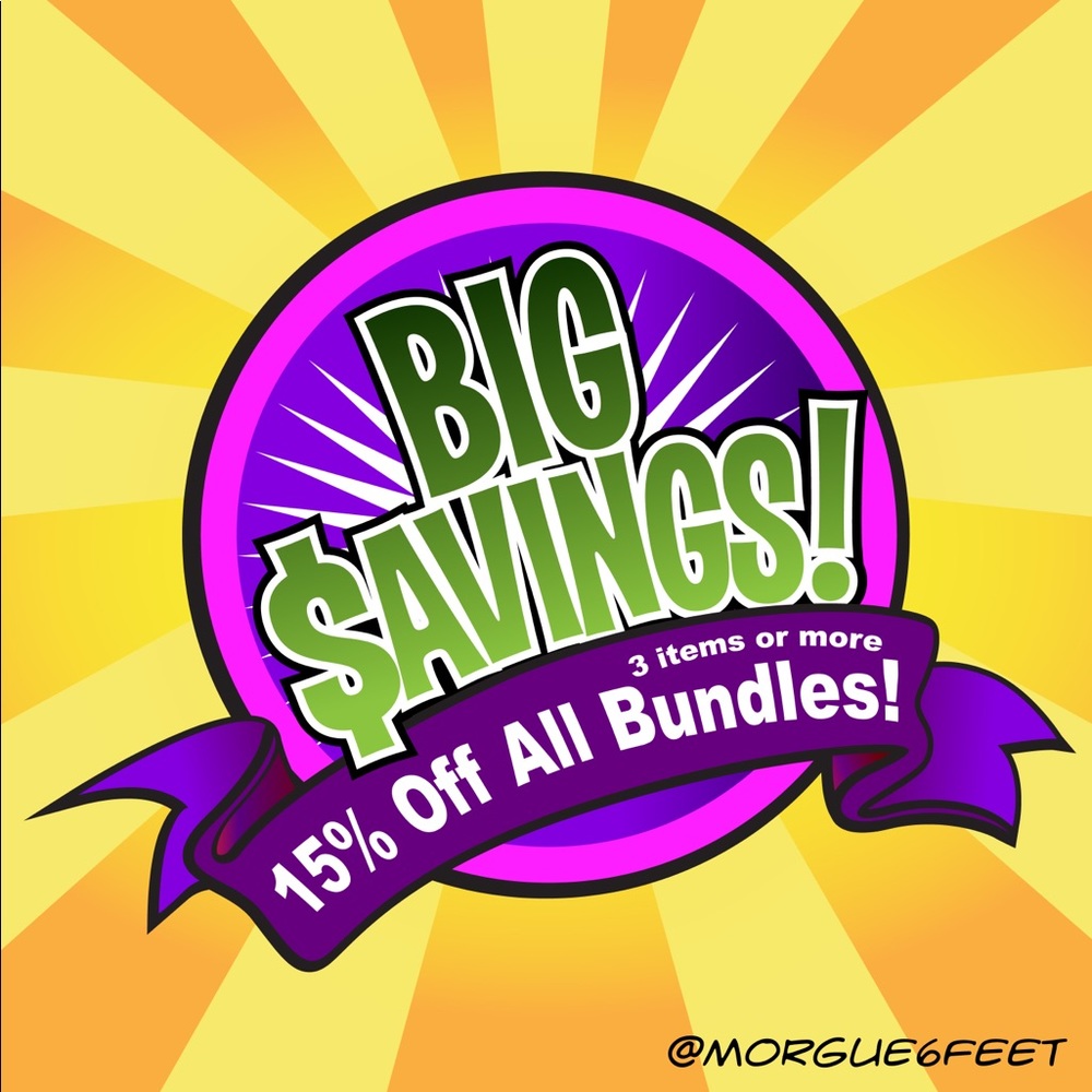 15% OFF BUNDLES OF 3 OR MORE